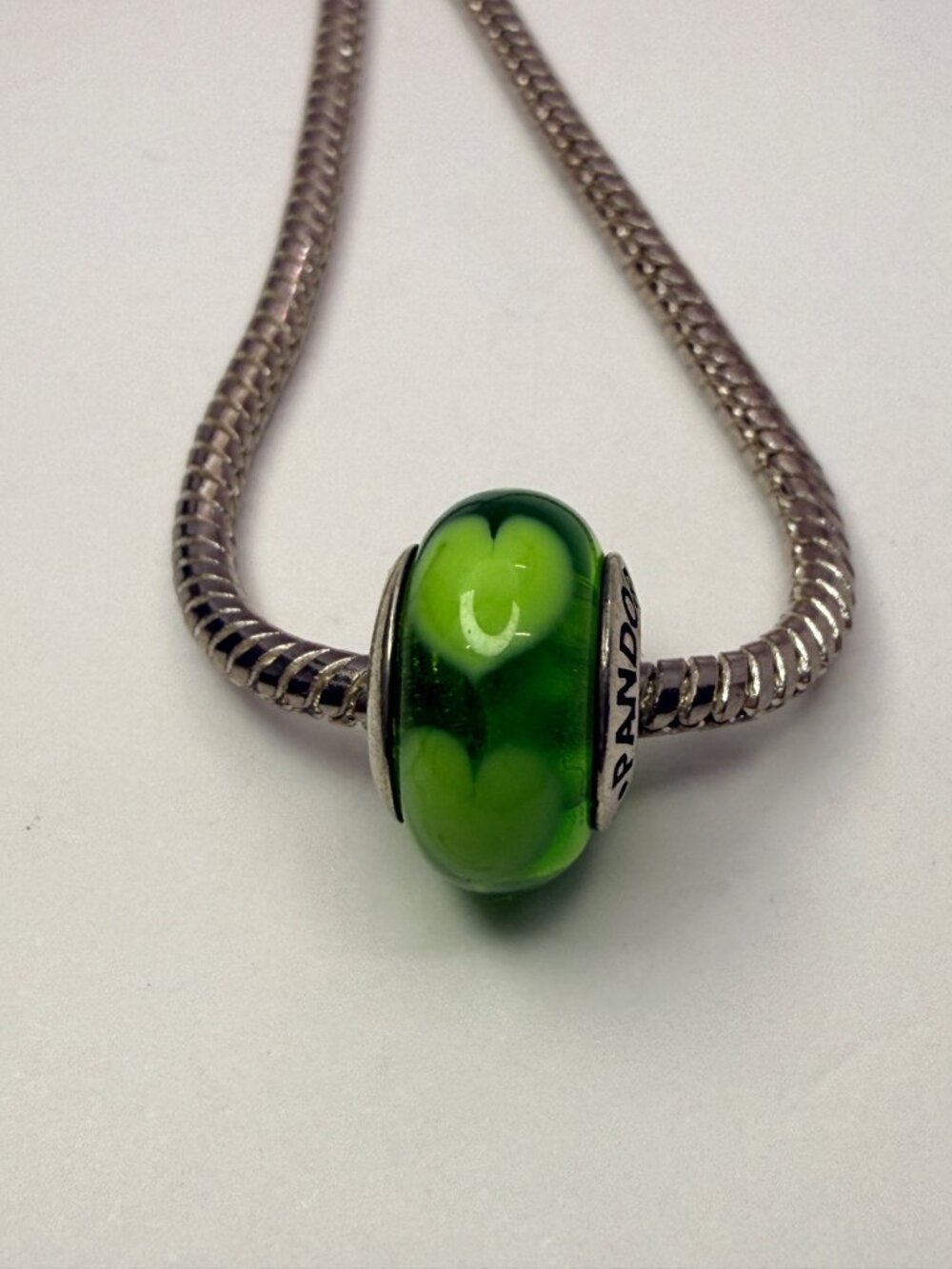 Pandora Jewelry Pandora Green Hearts Murano Glass Charm Sterling pandora-jewelry-pandora-green-hearts-murano-glass-charm-sterling